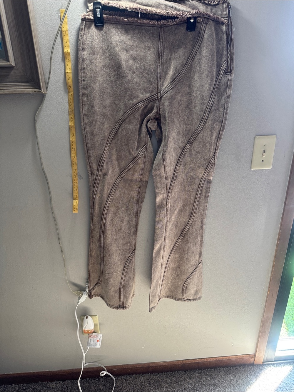 PrettyLittleThing Brown Boot Cut Jeans